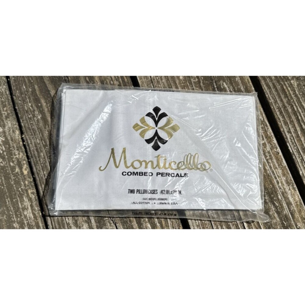 Monticello Combed Percale 2 Pack Pillowcases Standard 42“ X 38“ Vintage